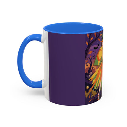 🎃🧙 The Witch Of Jack-O'-Lantern Hollow Colorful Mug – Whimsical Halloween Charm