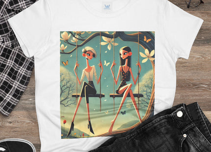 Whispers on the Spring Swing Cotton Tee