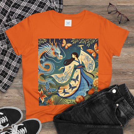 Fairy Waltz in the Butterfly Garden Cotton Tee