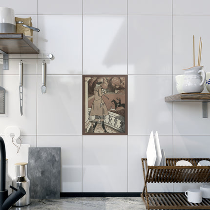 Equestrian Elegance by Fernand Siméon Ceramic Tile