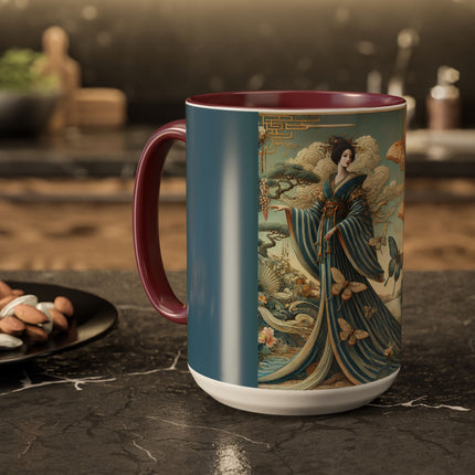 Butterfly Empress Colorful Mug – Graceful Butterflies & Timeless Elegance