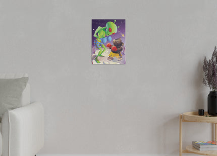 Cosmic Clash Matte Canvas, Stretched, 0.75"