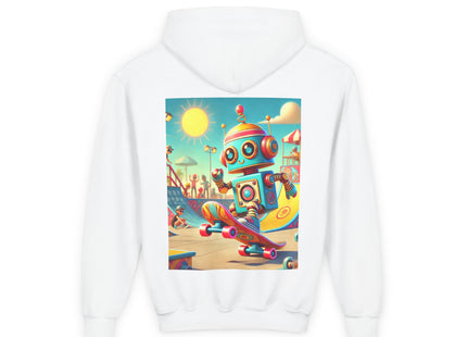 Skate Park Robot Youth Heavy Blend Hooded Sweatshirt