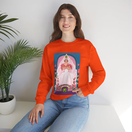 August & Peridot (from the Gem Series) by Sofia Chiostri Unisex Heavy Blend™ Crewneck Sweatshirt