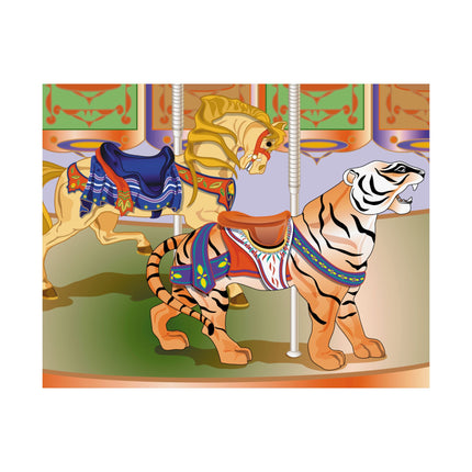 Carousel Splendor Premium Matte Horizontal Poster