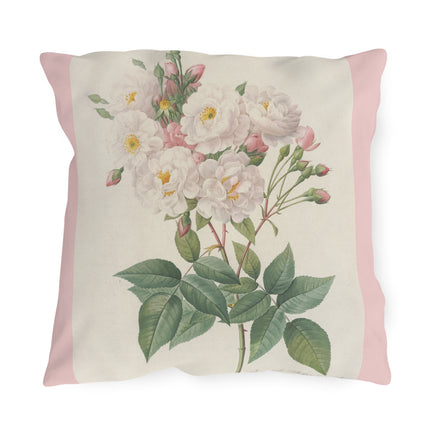Rosa Noisettiana by Pierre Joseph Redouté  Outdoor Pillows