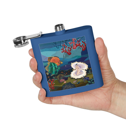 Ocean Pearl Siren Flask – Mystical Mermaid & Marine Enchantment