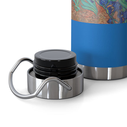 Irises by Vincent Van Gogh Copper Vacuum Insulated Bottle, 22oz