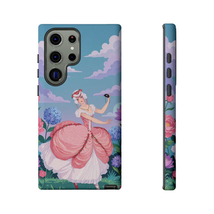🎭🌸 The Lady Of The Secret Masquerade Phone Case – Art Deco Garden Fantasy
