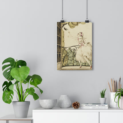 Sur talons rouges (On Red Heels) pl 02 by Gerda Wegener Giclée Art Print
