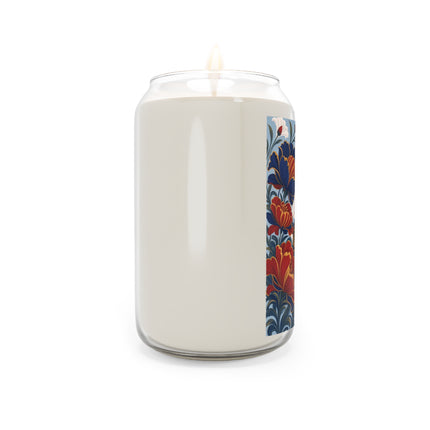 🎭🌺 The Golden Harlequin Garden Dancer Scented Soy Candle – Art Deco Floral Fantasy