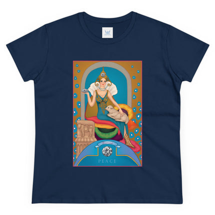 April & Diamond (from the Gem Series) by Sofia Chiostri Women's Midweight Cotton Tee
