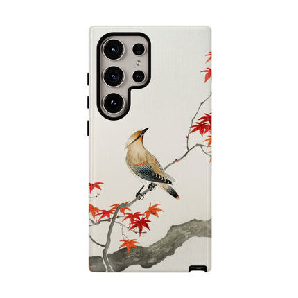 Japanese Bird on Maple by Ohara Koson Phone Cases