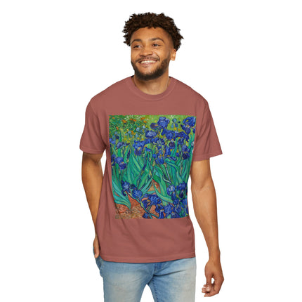Irises by Van Gogh Unisex Garment-Dyed T-shirt