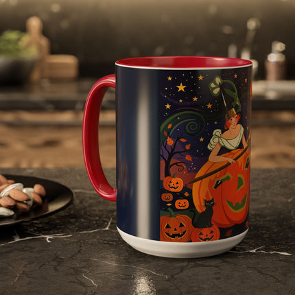 🧙‍♀️🎃 The Witch Of Pumpkin Moon Hollow Colorful Mug – Whimsical Halloween Magic