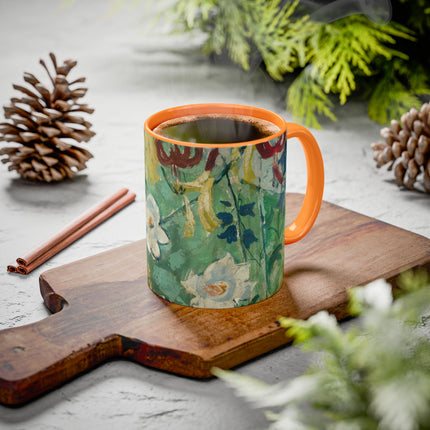 Flowers by August Babberger Colorful Mugs (11oz, 15oz)