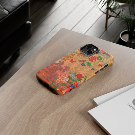 Ornamental Japanese Flower Pattern Phone Cases