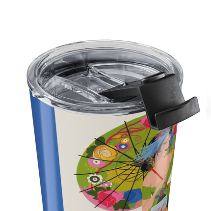 Lady with the Golden Fish 20oz Tumbler – Whimsical Fashion & Playful Fantasy