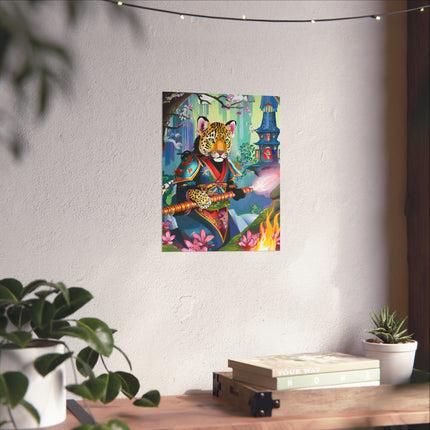Cyberpunk Leopard Fine Art Posters