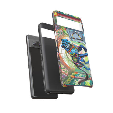 Cyber Panther's Hunt Phone Cases