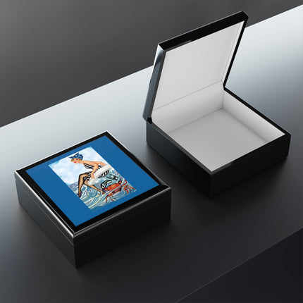 Playful Waves and Fashion Follies Jewelry Box