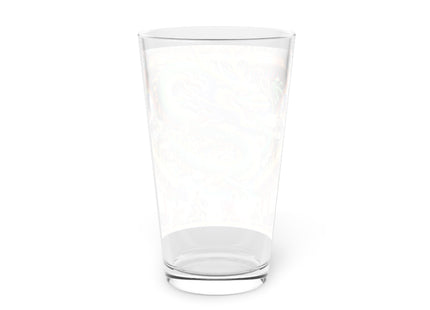Tibetan Dragon Over Kabuki Duel Glass, 16oz