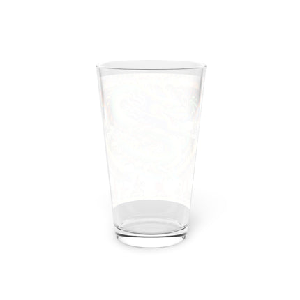 Tibetan Dragon Over Kabuki Duel Glass, 16oz