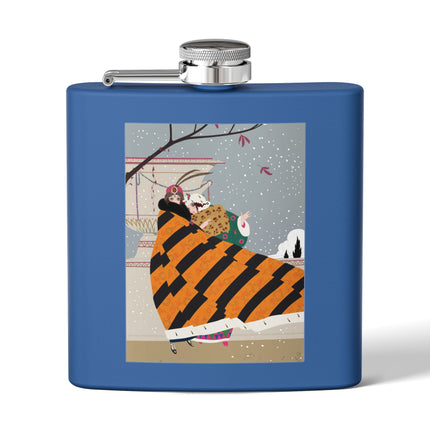Snowfall Courtesan Flask – Whimsical Winter Elegance