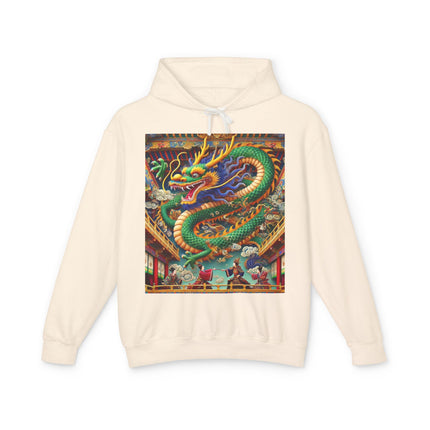 Tibetan Dragon Over Kabuki Duel Hoodie