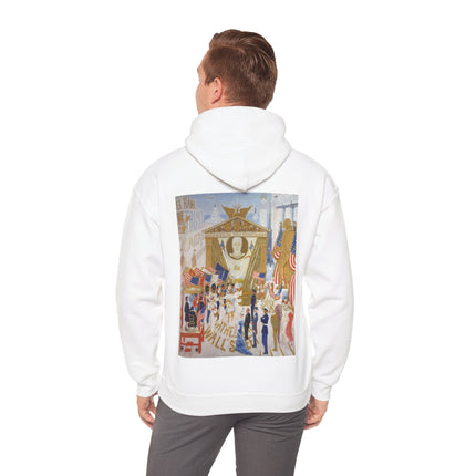 The Cathedrals of Wall Street by Florine Stettheimer Heavy Blend™ Hooded Sweatshirt