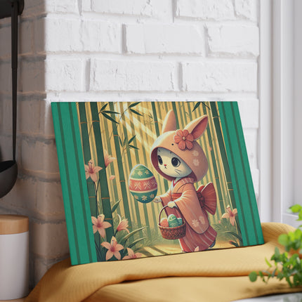 Geisha Kitten’s Easter Glass Cutting Board