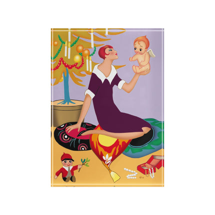 Art Deco Christmas Scented Acrylic Art Block