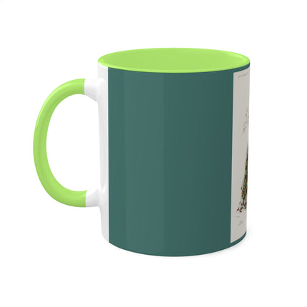 Indian Peafowl by Charles Dessalines D' Orbigny Colorful Mugs, 11oz