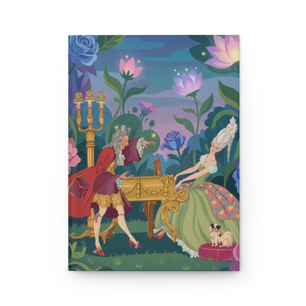 🌸♟️ The Lovers Of The Enchanted Garden Hardcover Journal – Art Deco Romantic Whimsy