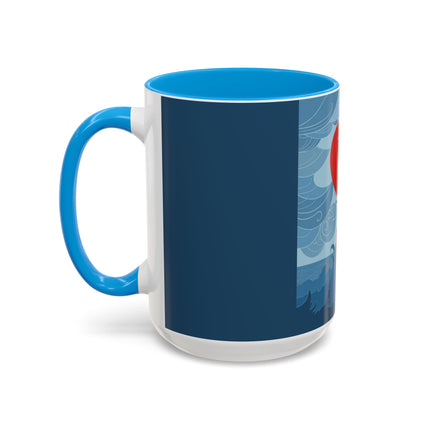 Siren of the Waves Colorful Mugs – Dramatic Sea Power & Bold Elegance