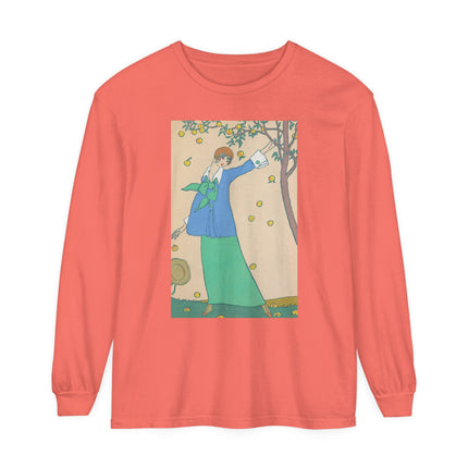 Le Verger by Georges Lepape Garment-dyed Long Sleeve T-Shirt