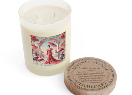 Petals, Porcelain, and Flamingos Scented Candle - Full Glass, 11oz