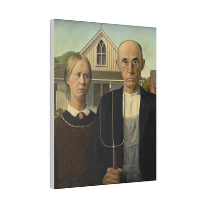 American Gothic by Grant Wood Matte Canvas, Stretched, 0.75"
