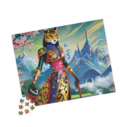 Cyber Cat Glamour Puzzle (110, 252, 520, 1014-piece)