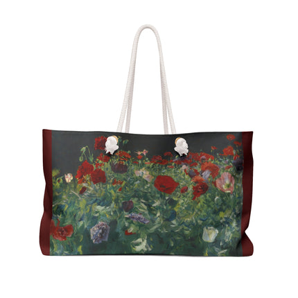 Poppies (A Study of Poppies for Carnation, Lily, Lily, Rose) by John Singer Sargent Weekender Bag