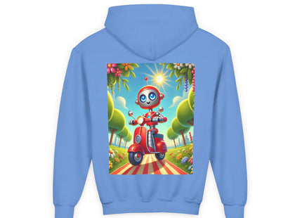The Traveling Robot Youth Heavy Blend Hooded Sweatshirt