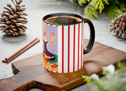 Art Deco Christmas Colorful Mugs (11oz, 15oz)