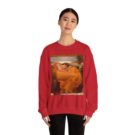 Flaming June by Frederic Leighton Heavy Blend™ Crewneck Sweatshirt