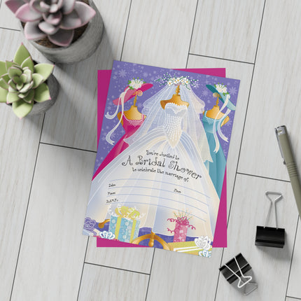 Bridal Shower Invitation! Bundles of 10, 30, 50 Pieces Available (envelopes included)