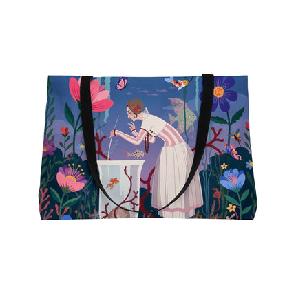 🐠🌸 The Enchanted Aquarium Garden Weekender Tote Bag – Art Deco Underwater Fantasy