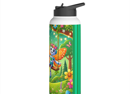 Robot Fairy Stainless Steel Water Bottle, Standard Lid