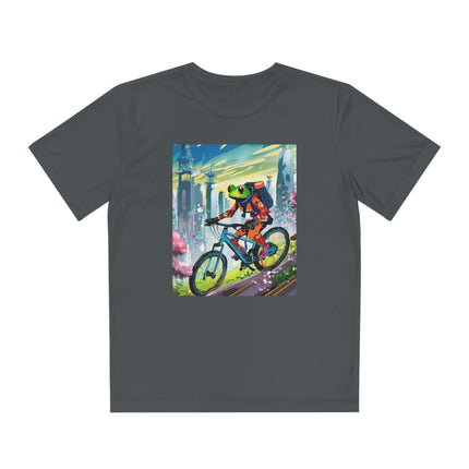 Cyberpunk Frog Youth Competitor Tee