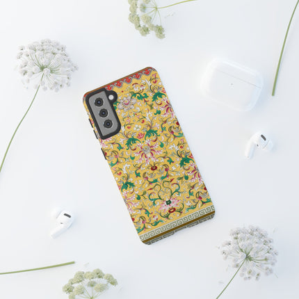Yellow Botanical Pattern by Owen Jones Phone Cases