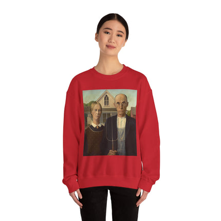 American Gothic by Grant Wood Heavy Blend™ Crewneck Sweatshirt