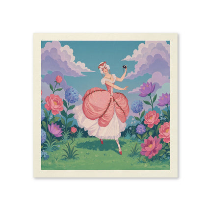 🎭🌸 The Lady Of The Secret Masquerade Napkins – Art Deco Garden Fantasy